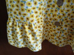 No Boundaries Sunflower Dress Xlg (15-17) Yellow Milkmaid 90s Babydoll Front Tye