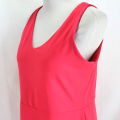 Gap Fit Athletic Dress Womens Size L Pink Sleeveless V Neck Shorts Underneath