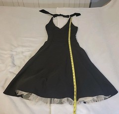 Vtg Ruby Rox Dress Sz 3 Y2K Halter Retro Punk Rock Pinup Rockabilly Babydoll