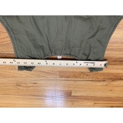 Pilcro Anthropologie Olive Green Cotton Button Front Pocket Mini Dress Small
