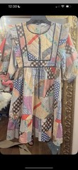 Hunter Bell Retired Patchwork Britton Quilted Cottage Core Dress A