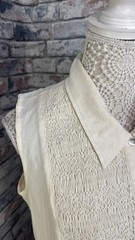 Vintage St Michael M&S Women&rsquo;s Cream Button Through A-Line Shirt Dress Size 16