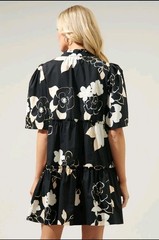 Sugarlips Cairan Rose Floral Dixie Split Neck Shift Dress NWT Size XL Cotton