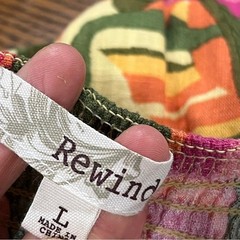 Rewind Tropical Print mini Sundress with straps size large