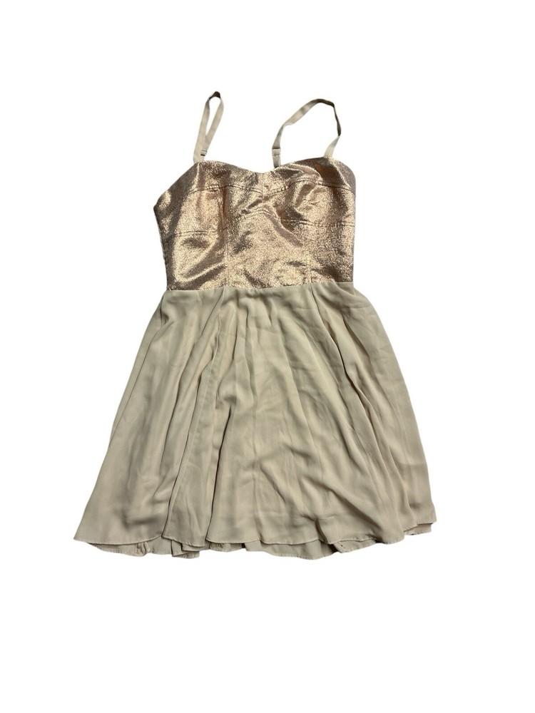 Express Pink Adjustable Spaghetti Strap Pleated Flowy Y2K Dress Women&rsquo;s Size 4