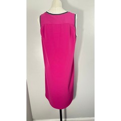 Fuchsia Pink Sleeveless Tank Shift Dress Athleisure Sporty Activewear L