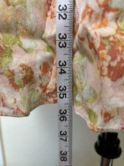Gibson Latimer Floral Halter Swing Dress Ruffle Neck Boho Cottagecore M