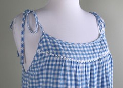 ROLLER RABBIT Roberta NWT $178 Tokano Gingham A-Line Mini Dress Size Large