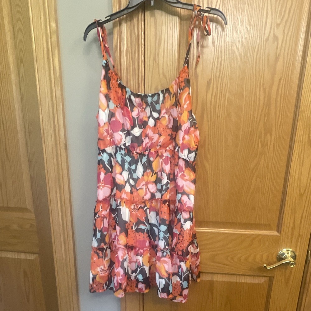 Pink Lily Women&rsquo;s 3XL Plus Floral Short Sundress Sleeveless Strappy Scoop