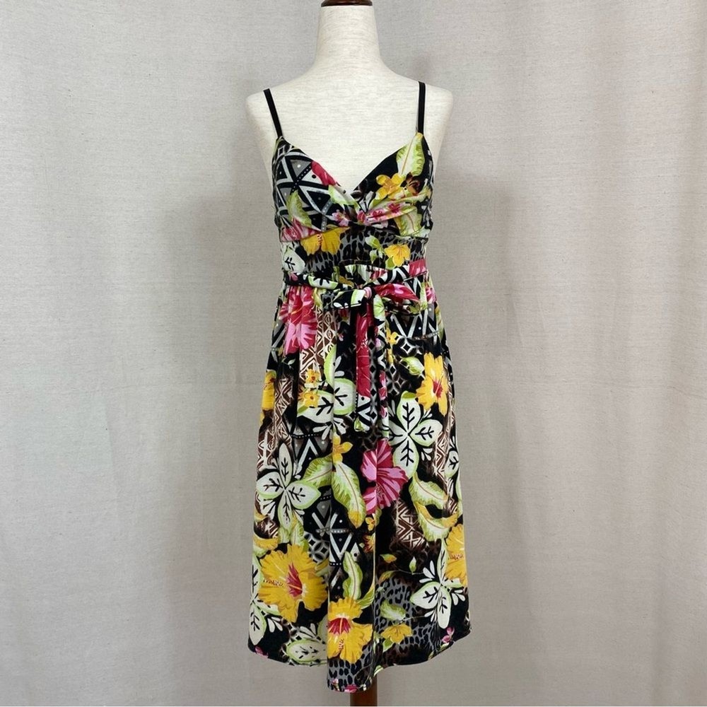 Derek Heart Spaghetti Strap Floral Dress