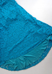 New! Nina Canacci Teal Stretch Lace Long Formal Gown w/ Train Women&rsquo;s Size 10
