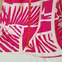Elan Fuchsia Pink White Sleeveless Maxi Dress MEDIUM Sheer Spaghetti Straps NWT