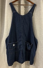 Lee Workwear Denim Overall Dress Women 4X Denim Jumper Lagenlook 90s Western