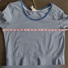 Matilda Jane Between the Lines Blue Stripe Tulle Dress Size Large