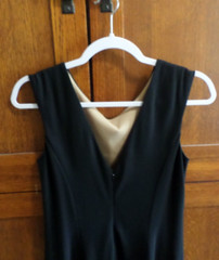 Cache Black Rayon Nylon Cocktail Party Dress Cutouts Ivory Lining Size 10 NWT