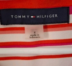 Tommy Hilfiger Orange And Pink Stripe Tank Dress Size 4