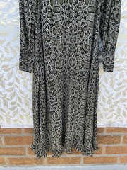 Essentiel Antwerp Python Ruffle Midi Dress Whimsigoth Snakeskin Boho 40 US 8
