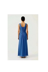 The Loretta Collection « Peacock Blue » Pleated Ruffle Gown ( Size 2/4-Small)