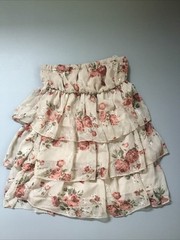 Rue21 NWT Floral Ruffle Mini Dress Sheer Layered Elastic Flowy Women’s L
