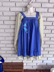 Weissman Cottagecore Babydoll Patchwork Mini Dress Prairie Small Adult