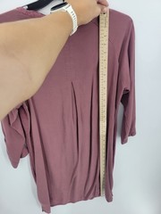 Prana Dress Womens Small Pink Mixed Knit Raglan Sleeve Sheath Athleisure Casual