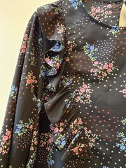 Topshop Floral Hearts Stars Ruffle Mini Dress Sleeves Travel Wedding
