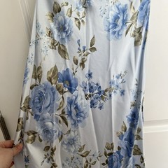 NEW Altar’d State Strapless Blue Floral Maxi Dress Size Small NWT