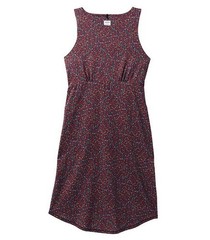 PRANA Emerald Lake Cacao Alotta Dots High Neck Dress Pockets Small NWOT