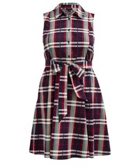 Torrid Poplin Collared Plaid Shirt Dress Size 4 Multi-Color