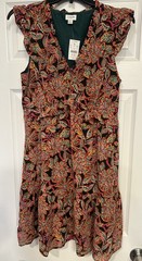 J. Crew Women’s Ruffle v-Neck Floral Mini Dress Size 8 – NWT