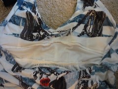 CRISTINALOVE VACATION DRESS–SZ XL–NWT–BEAD HALTER STRAP-FLORAL/STRIPIES