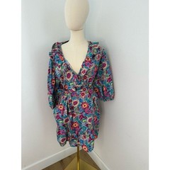 Code x Mode Floral V-Neck Wrap Mini Dress – Size Large