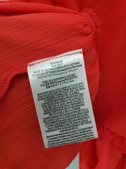 BCBG Generation Dress Women XS Red Tiered Ruffle Mini Sleeveless Summer Party