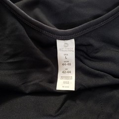 Balance Collection Womens Black Activewear Exercise Dress Built-in Shorts Large