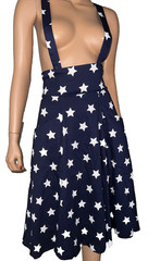 NWT Collectif London Star Print Swing Dress XS Rocklabilly Pinup 4th Of July