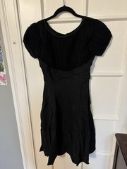 1940s Black Dress by Harco Originals, Union Label, Size 2