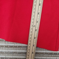 Gorgeous Red Knit Dress Beads Size 10 Sleeveless