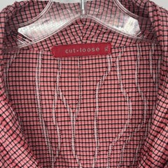 Cut Loose XL Extra Large Red Plaid Check Boho Lagenlook Artsy Art to Wear Dress