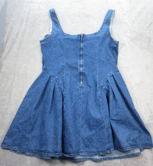 Cider Mini Dress Womens Size. 2XL Blue Denim Sleeveless w/ Back Zipper