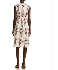 The Lulo Project Size Small Beige Multi Color Midi Sleeveless Dress Msrp $275