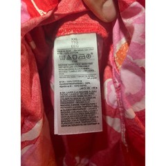 Old Navy Womens XXL Red Pink Floral Cotton Cut-Out Button Front Midi Dress