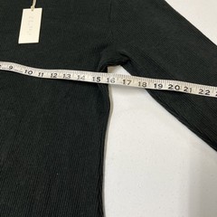 Z Supply Dress Womens XL Black Ribbed Maxi Mock Neck Minimalist Capsule Comfort