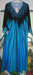 BLACK BLUE GREEN OMBRE SIZE XXL DRESS SOLD AS IS
