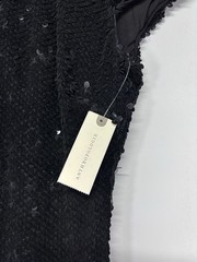 Anthropologie Dress the Population Marcella Sequin Black Midi Dress Sheath M