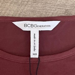 BCBGeneration Sleeveless Pleated Mahogany Tent Swing Dress Size XXS NWT