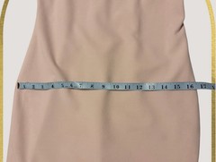 Calvin Klein Bell Split Sleeve Sheath Aline Midi Dress Blush Pink Party 6P