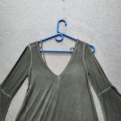 American Eagle Outfitters Women Dress S SHORT Sage Green Bell Sleeve NWT