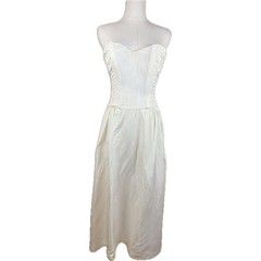 American-vintage Women&rsquo;s White and Cream Dress