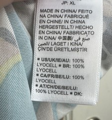 Terea by Andrea Pitter Women&rsquo;s Enamel Blue Crane Print Maxi Straight Dress XXL 2