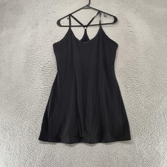 Outdoor Voices Exercise Dress Womens L Black Strappy Tank Activewear Mini Skort